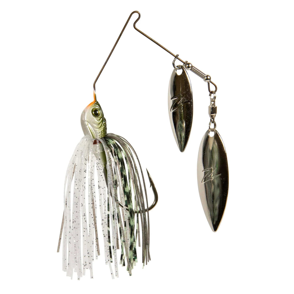 Z-Man SlingBladeZ Power Finesse Double Willow Spinnerbait Lure Z-Man Fishing Products 3/8oz Greenback Shad 