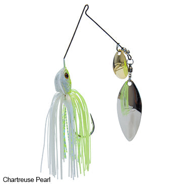 Z-Man Slingbladez Willow Colorado Spinnerbait Lure Z-Man Fishing Products 3/8 oz Chartreuse Pearl 
