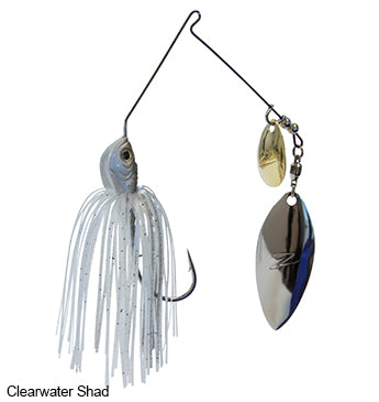 Z-Man Slingbladez Willow Colorado Spinnerbait Lure Z-Man Fishing Products 3/8 oz Clearwater Shad 