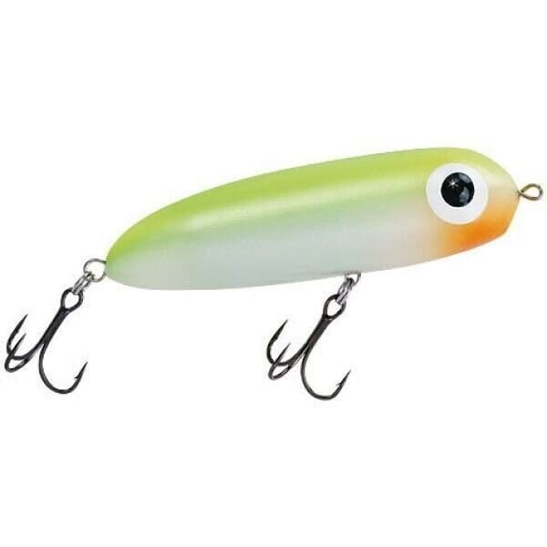 Paul Brown's Soft Dog Lure Mirrolure Pearl/Chartreuse 