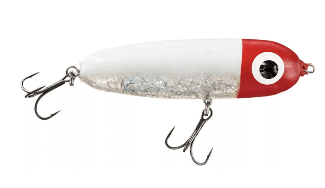 Paul Brown's Soft Dog Lure Mirrolure Red Head/White Back/ Silver Insert 