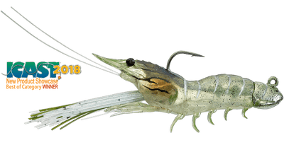 LIVETARGET - Fleeing Shrimp Lure LIVETARGET 2-3/4in 1/4oz Grass Shrimp