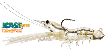 LIVETARGET - Fleeing Shrimp Lure LIVETARGET 3-1/2in 3/8oz Clear