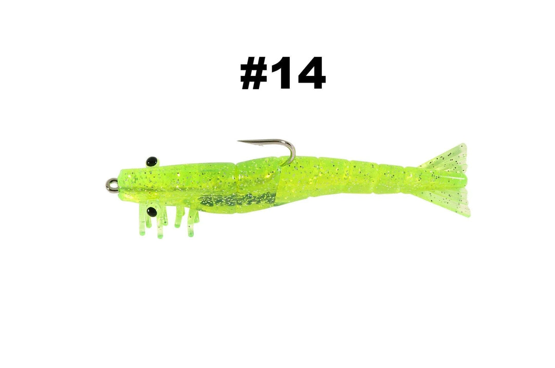 H&H TKO Shrimp Lure H&H Lure Company 1/4oz Chart/Glitter 