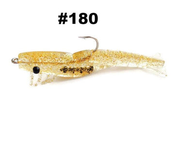H&H TKO Shrimp Lure H&H Lure Company 1/4oz Clear/Gold Glitter 