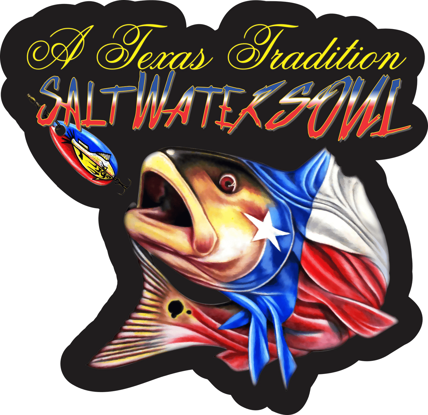 Saltwater Soul - Decal Bumper Stickers Saltwater Soul Texas Tradition 