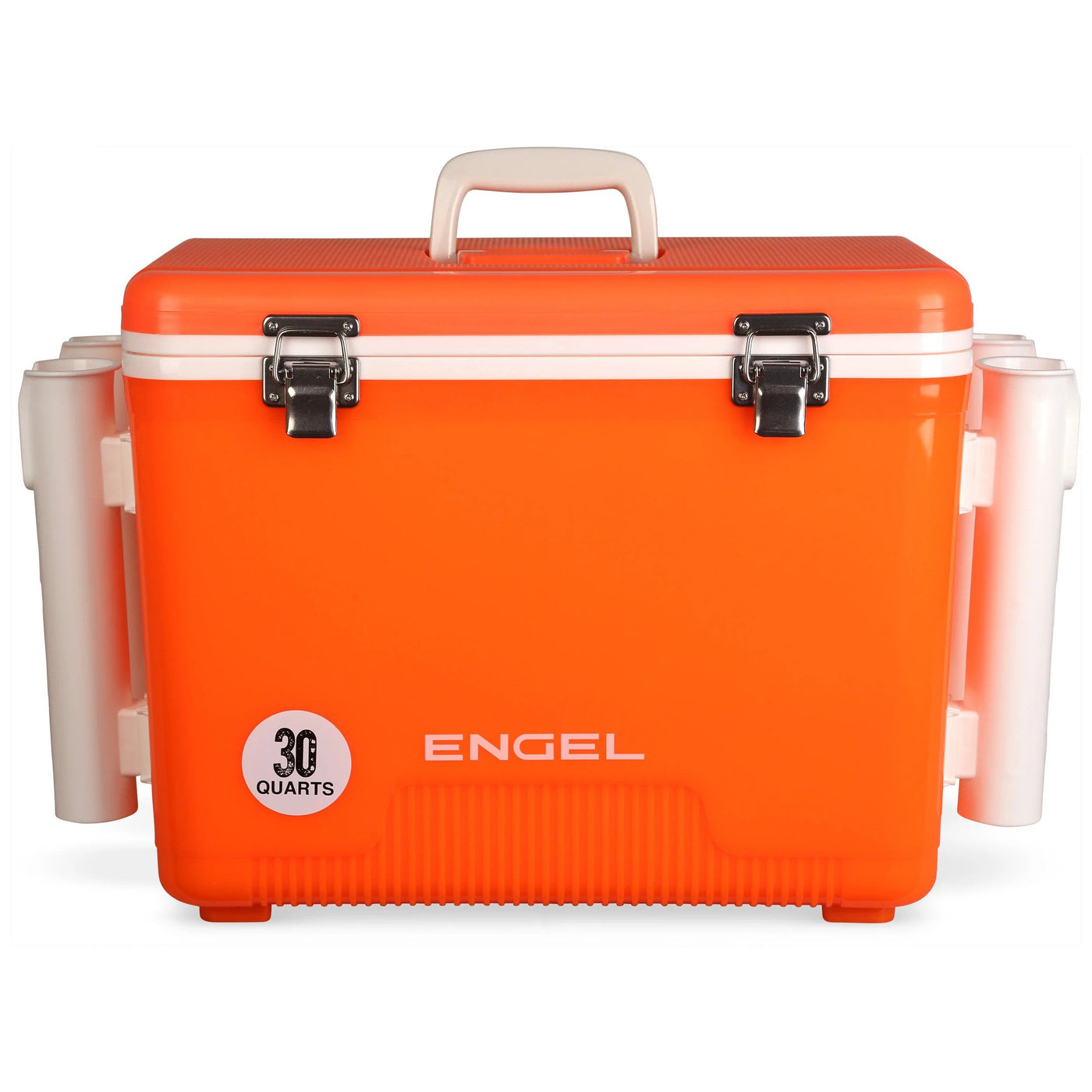 Engel® 30 Quart Drybox/Cooler with Rod Holders Coolers Engel Coolers Hi-Vis Orange 