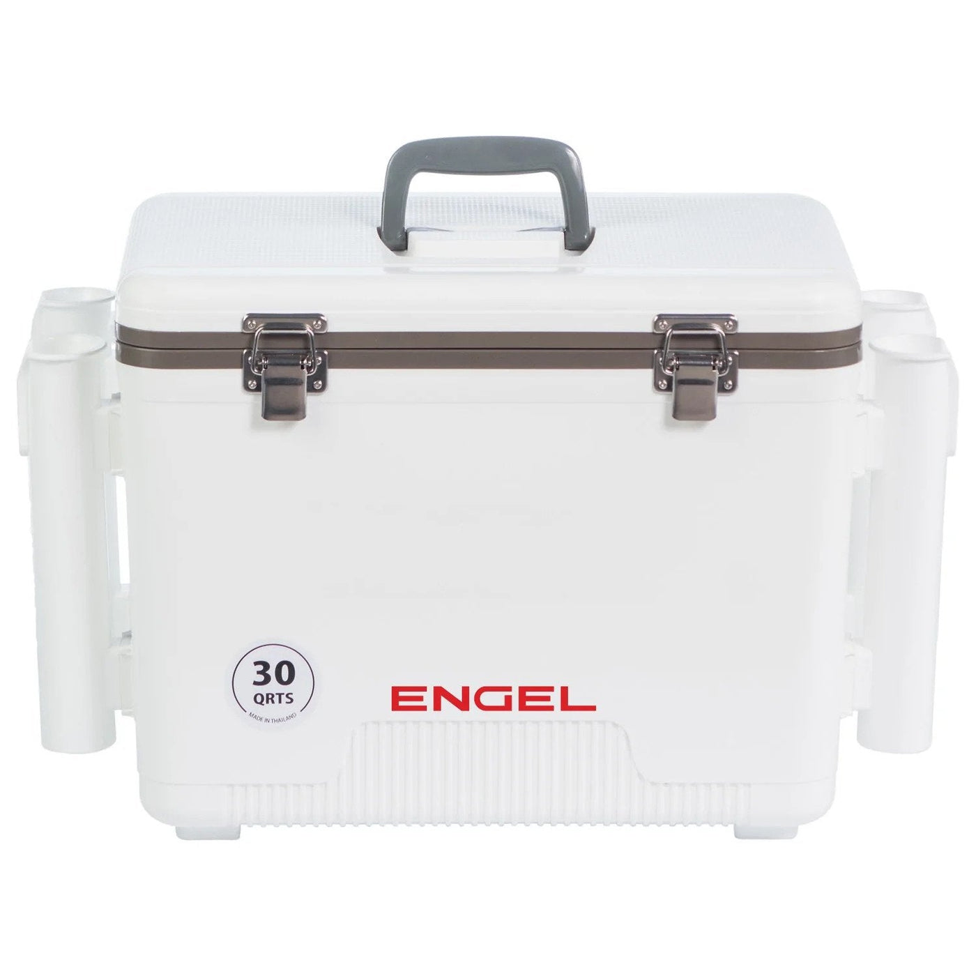 Engel® 30 Quart Drybox/Cooler with Rod Holders Coolers Engel Coolers White 