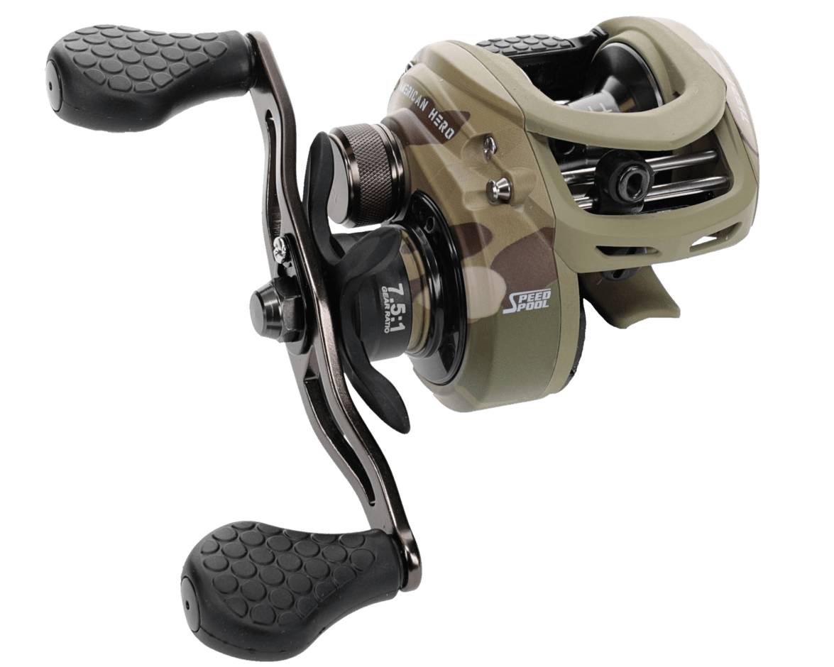 Lew's - American Hero Tier 1 Baitcast Reel Fishing Reel Lew's Fishing Right-Hand 7.5:1 