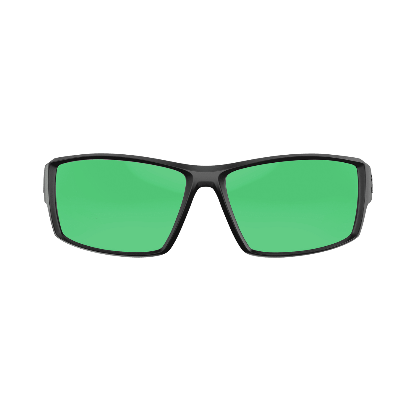 Redtail Republic Sunglasses Accessories Redtail Republic Baffin Matte Black Green Mirror