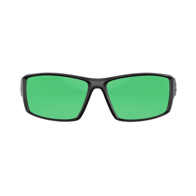 Redtail Republic Sunglasses Accessories Redtail Republic Baffin Matte Black Green Mirror