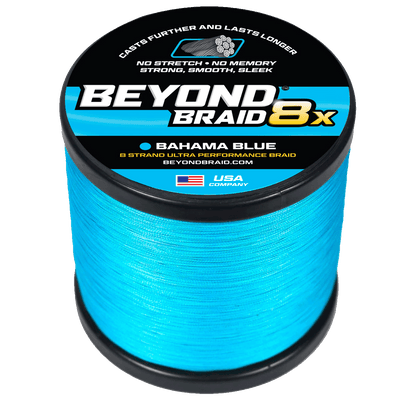 Beyond Braid - 8X Ultra Performance Braided Line Fishing Line Beyond Braid Bahama Blue 2000 15lb