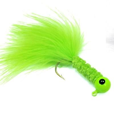 Crappie Jigs Dolphin Brand 1/16oz Chartreuse 