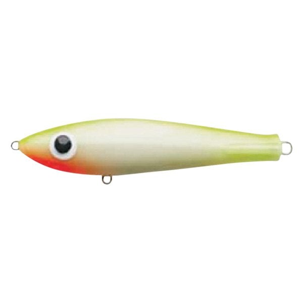 Paul Brown's Original Suspending Twitchbait Lure Mirrolure Pearl Chartreuse Back 