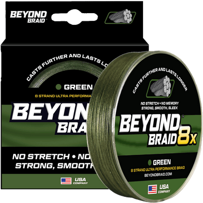 Beyond Braid - 8X Ultra Performance Braided Line Fishing Line Beyond Braid Green 300 10lb