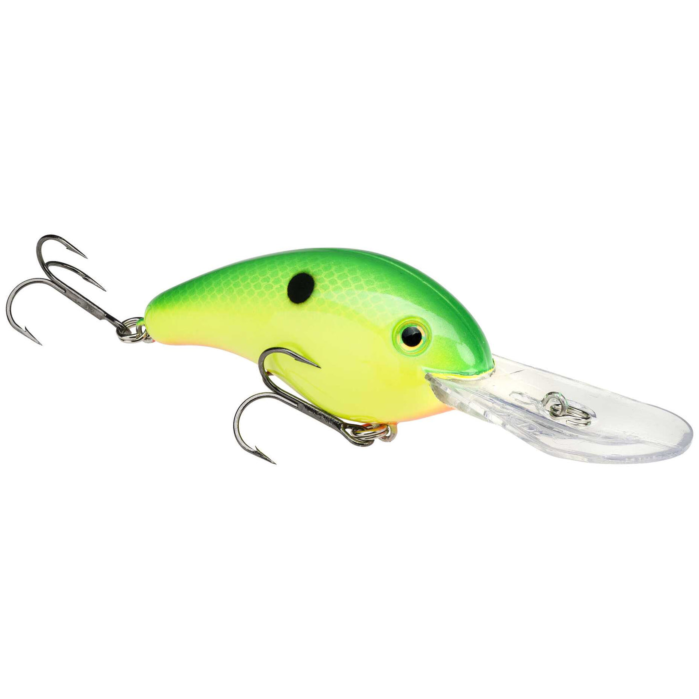 Strike King - Pro Model 5XD Crankbait Lure Strike King Lure Company Chartreuse with Green Back 