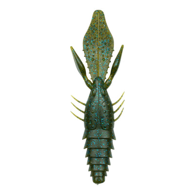 6th Sense - Prawn 4.2" Flipping Bait Lure 6th Sense Lure Co Green Pumpkin Blue 