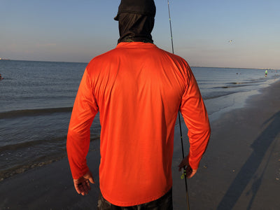 Pro Fish Gear Long Sleeve Shirt - Blaze Orange Shirts Pro Fish Gear 