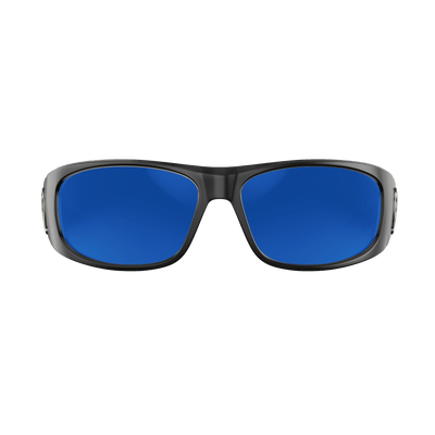 Redtail Republic Sunglasses Accessories Redtail Republic Laguna Matte Black Blue Mirror
