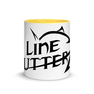 Mug with Color Inside Line Cutterz Yellow 
