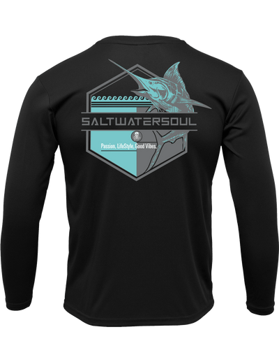 Saltwater Soul - Moderm Marlin - Men's Performance Long-Sleeve Shirt Apparel Saltwater Soul 