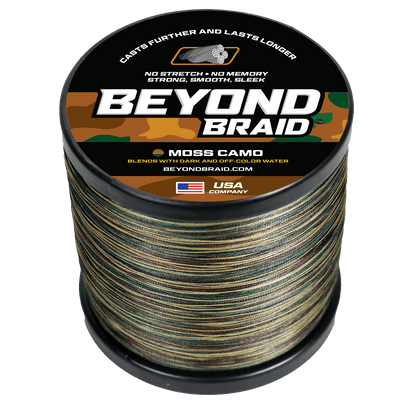 Beyond Braid - Braided Fishing Line Fishing Line Beyond Braid Moss Camo 2000yd 10lb
