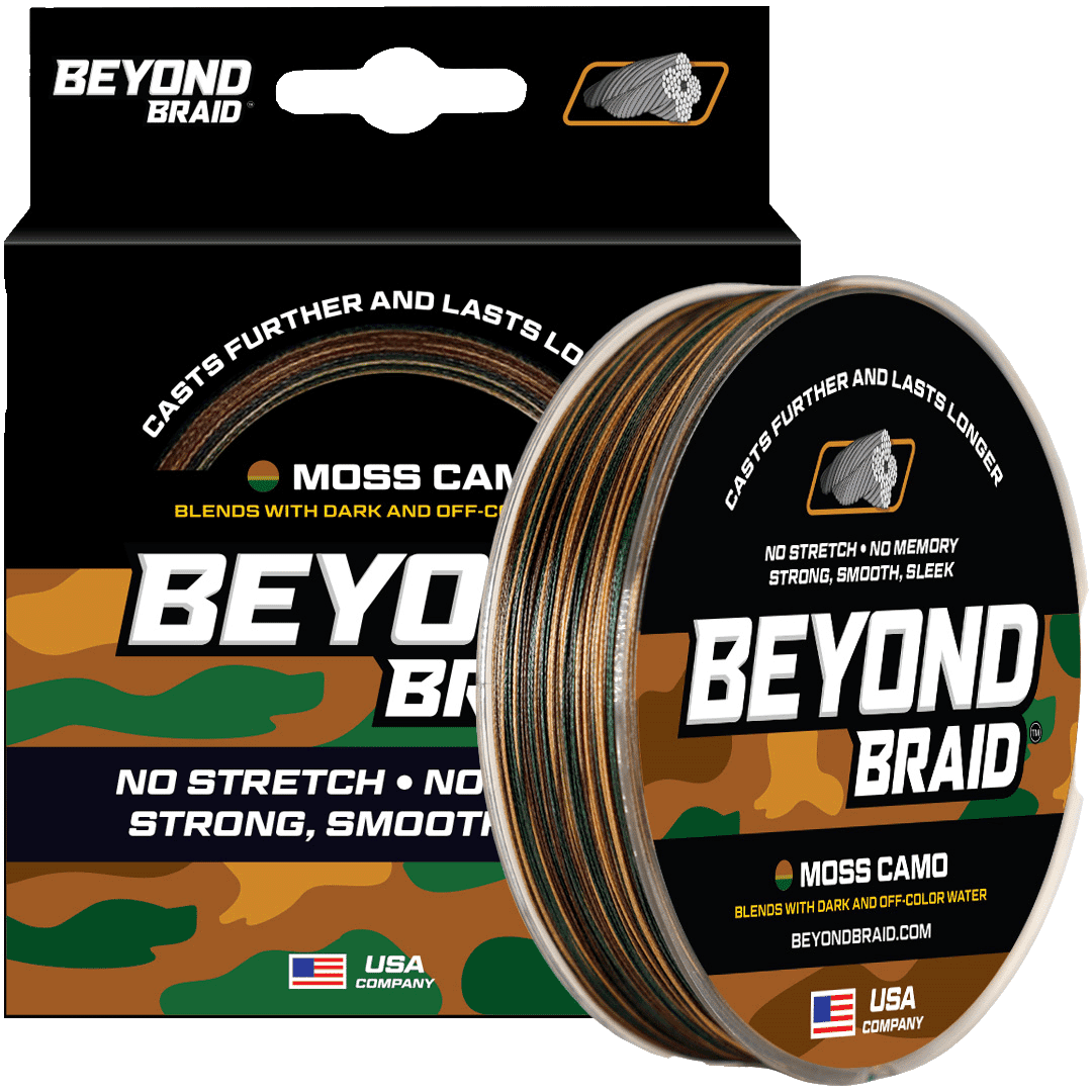 Beyond Braid - Braided Fishing Line Fishing Line Beyond Braid Moss Camo 300yd 15lb