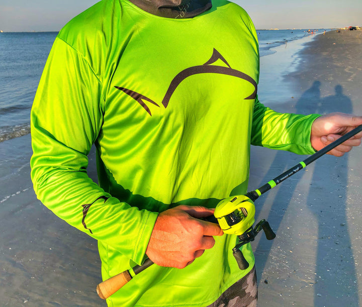 *AS SEEN ON SHARK TANK* Line Cutterz LS Carpe Diem Shirt in Green Shirts Line Cutterz 