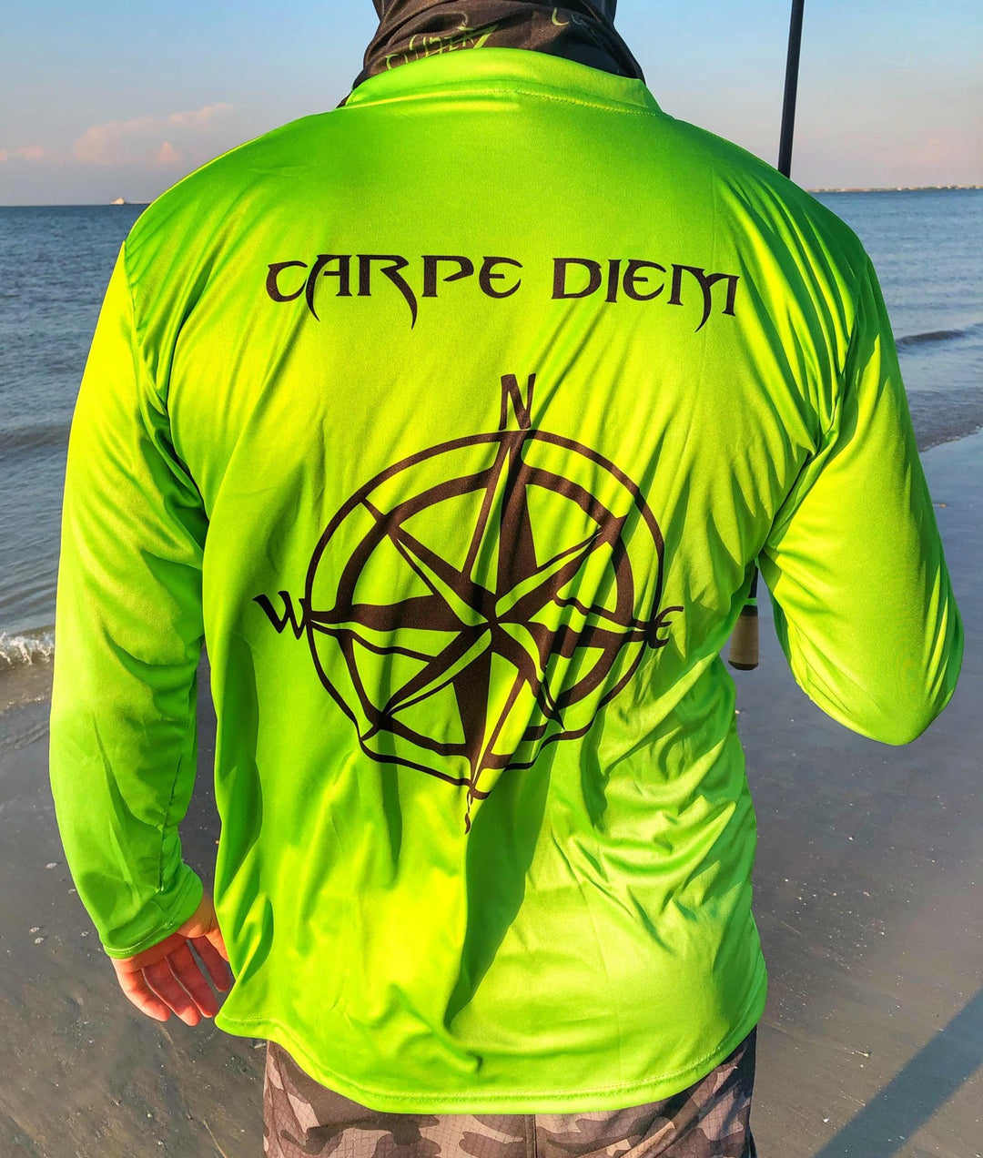 *AS SEEN ON SHARK TANK* Line Cutterz LS Carpe Diem Shirt in Green Shirts Line Cutterz 