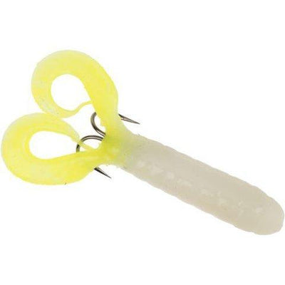 Flounder Pounder Curly Tail Tube H&H Lure Company Glow/Chartreuse 