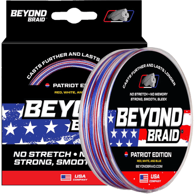 Beyond Braid - Braided Fishing Line Fishing Line Beyond Braid Patriot Edition 300yd 10lb