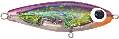 Paul Brown's Soft-Dine XL Suspending Twitchbait Lure Mirrolure Purple Back Crushed Pearl Clear Belly Orange Throat 