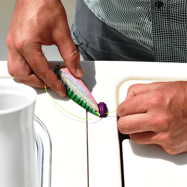 NEW RELEASE! - Line Cutterz Flat Mount Fishing Line Cutter - Purple Flat Mount Line Cutterz 