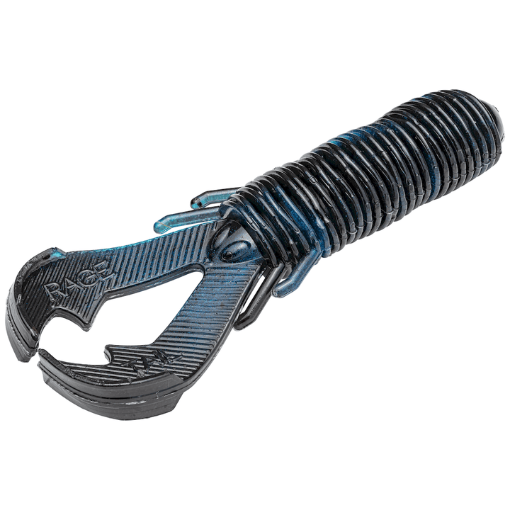 Strike King - Rage Punch Bug Strike King Lure Company 3.5 in Black / Blue Swirl 