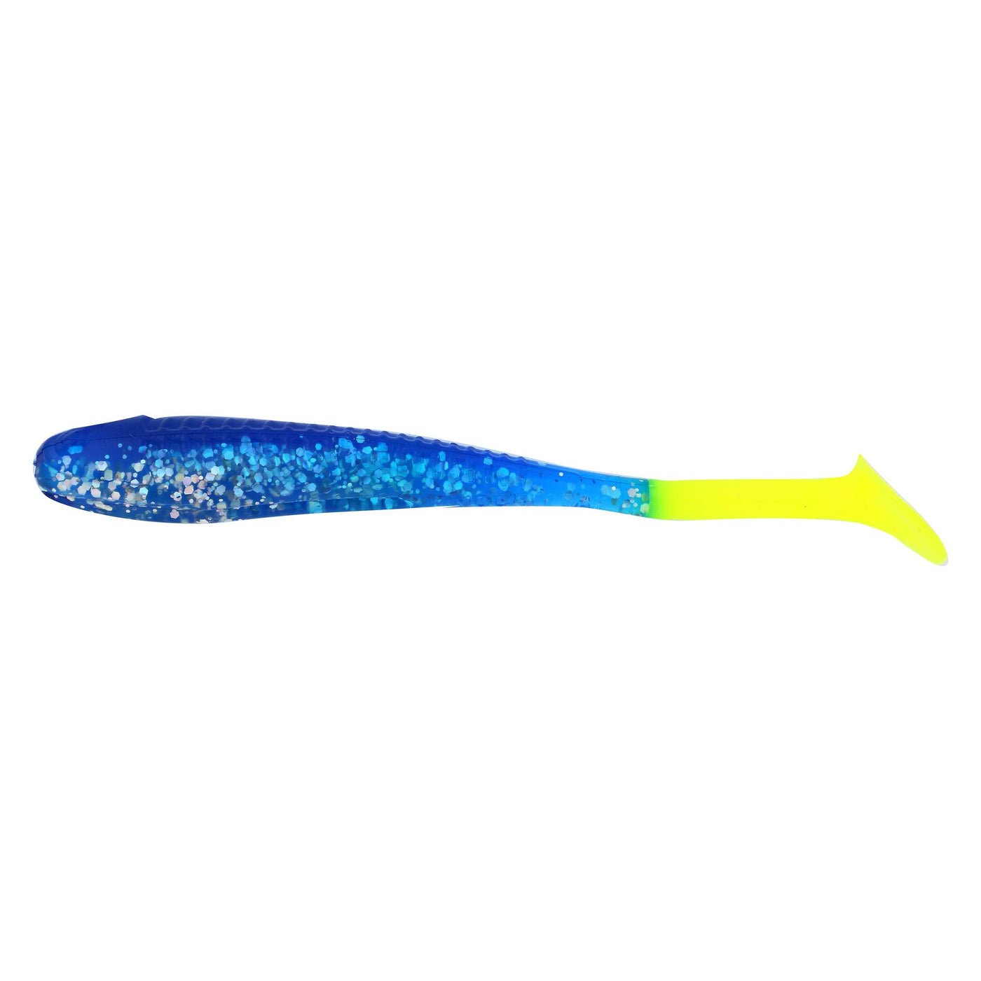 Knockin Tail Lures - Built-In Tail Rattle! - 6pk Lure Knockin Tail Lures Blue Ice Limetreuse 