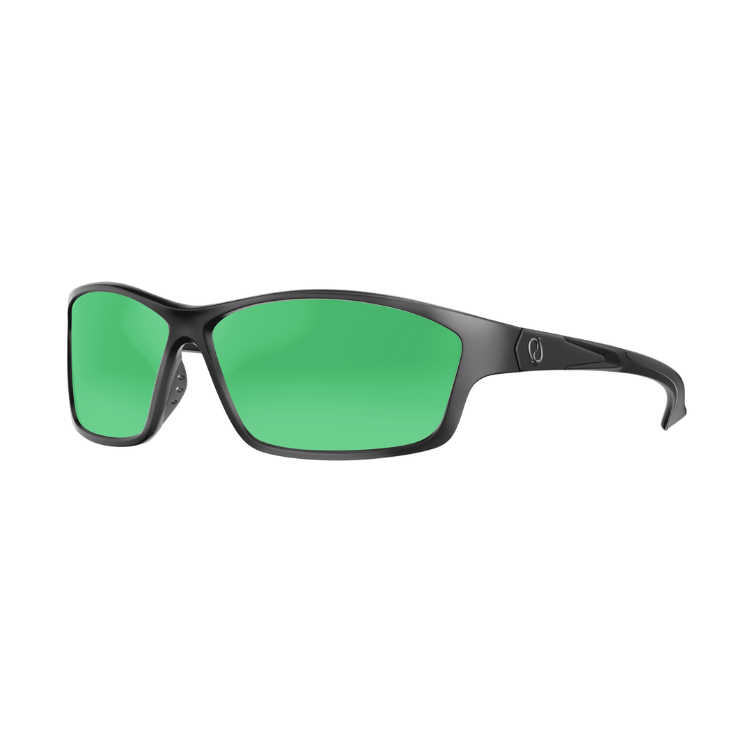 Redtail Republic Sunglasses Accessories Redtail Republic Sabine Matte Black Green Mirror
