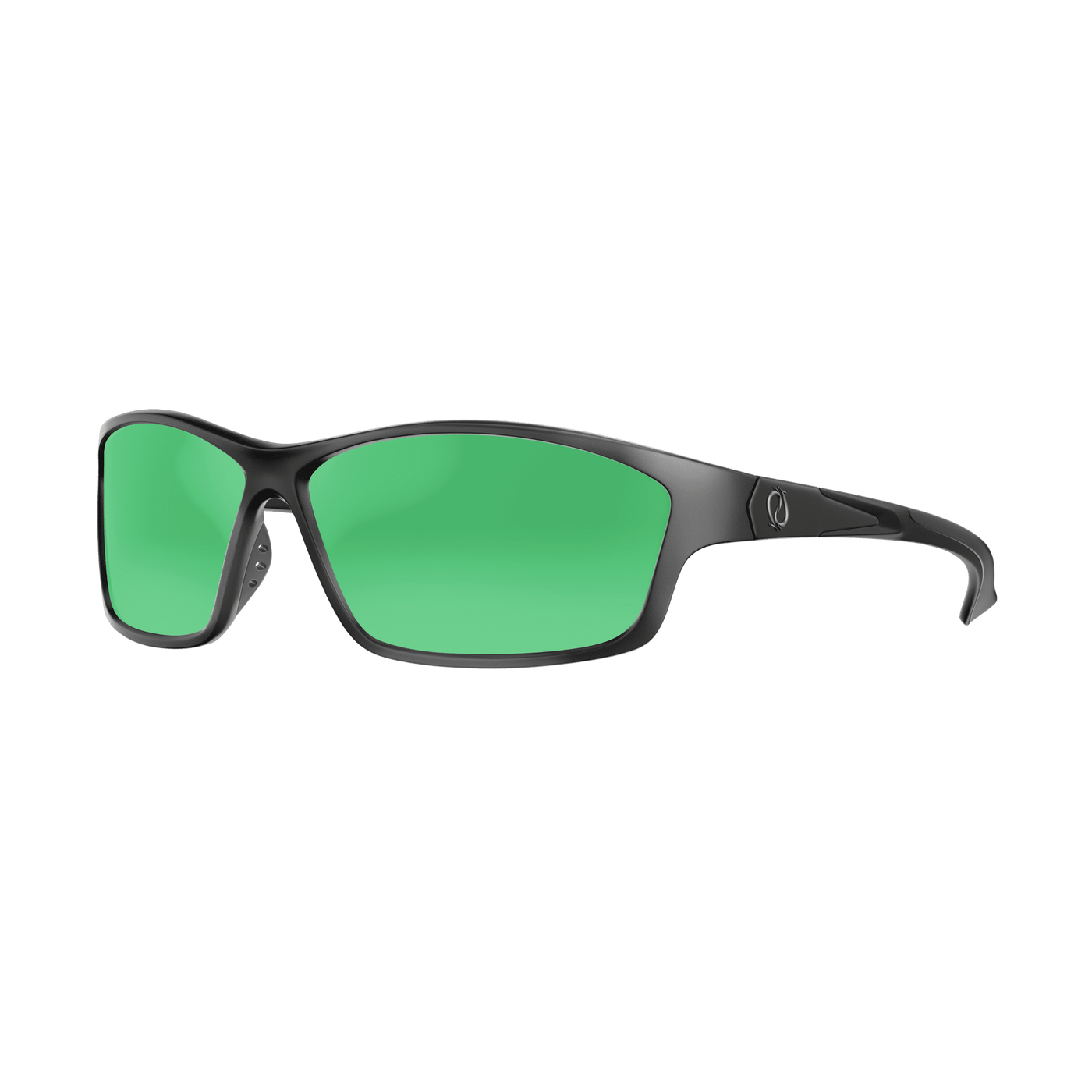 Redtail Republic Sunglasses Accessories Redtail Republic Sabine Matte Black Green Mirror