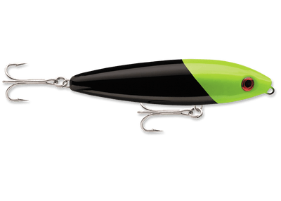 Rapala - Saltwater Skitter Walk Lure Rapala 4-3/8in 5/8oz Black Chartreuse 