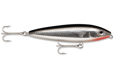 Rapala - Saltwater Skitter Walk Lure Rapala 4-3/8in 5/8oz Silver Mullet 