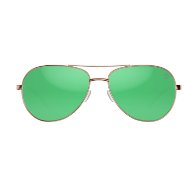 Redtail Republic Sunglasses Accessories Redtail Republic Sandbar Gold Green Mirror