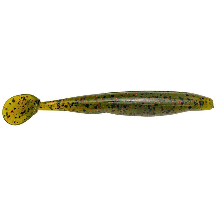 KVD Perfect Plastics Swim'n Caffeine Shad Lure Strike King Lure Company 4 in Watermelon Seed with Red Flake 