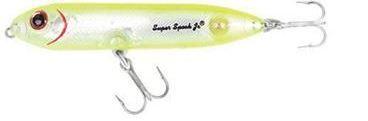 Heddon Super Spook Lure Heddon Lures 7/8oz Chartreuse/Silver Insert 