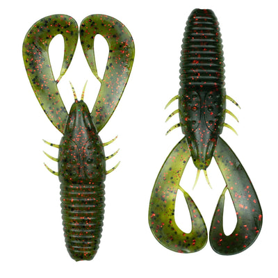 6th Sense - Stroker Craw 2.4 Flipping Bait Lure 6th Sense Lure Co Darkmelon Red 