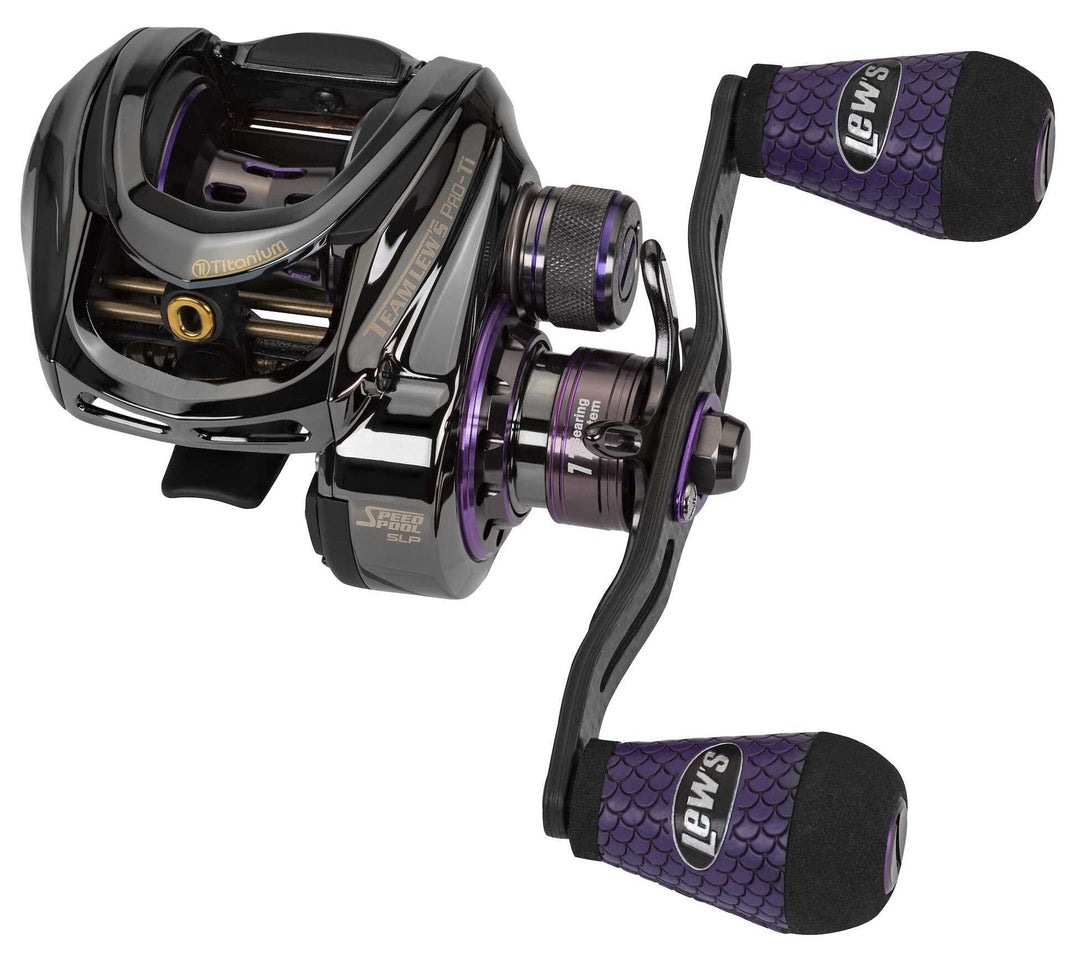 Team Lew's - Pro Ti SLP Baitcast Reel Fishing Reel Lew's Fishing Left-Hand 7.5:1 