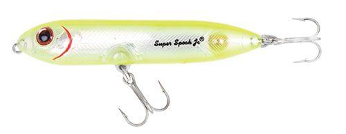 Heddon Super Spook Jr Heddon Lures 1/2oz Chartreuse Silver 