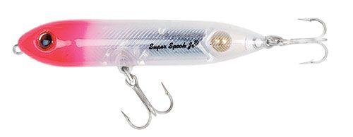 Heddon Super Spook Jr Heddon Lures 1/2oz White Silver Insert 